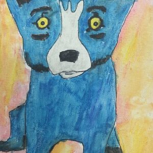 Rodrigue Blue Dog Drawing Project