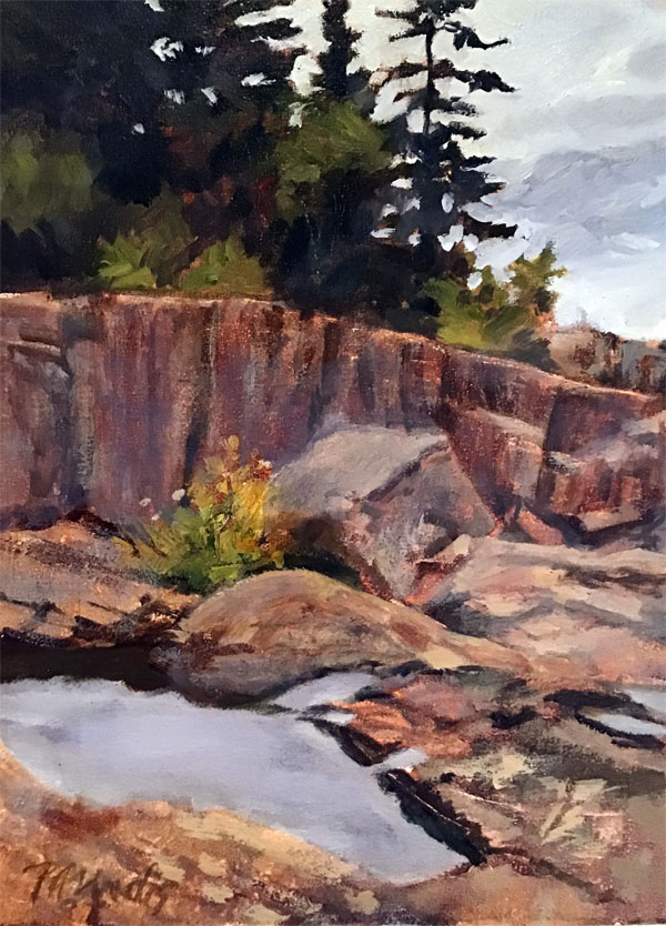 Artist Point, oil, 9x12