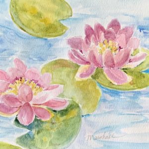 Water Lilly Watercolor Project