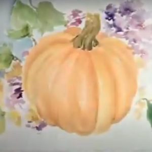 Pumpkin Watercolor Project