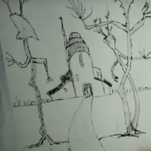 Haunted House Drawing Project